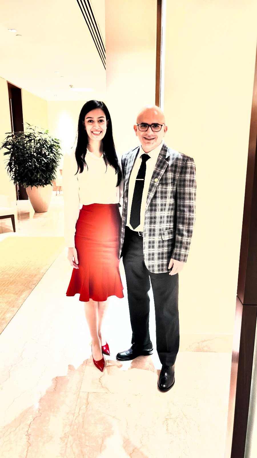 Dr. Akanksha Mangotra with Dr. Maruti Sharma