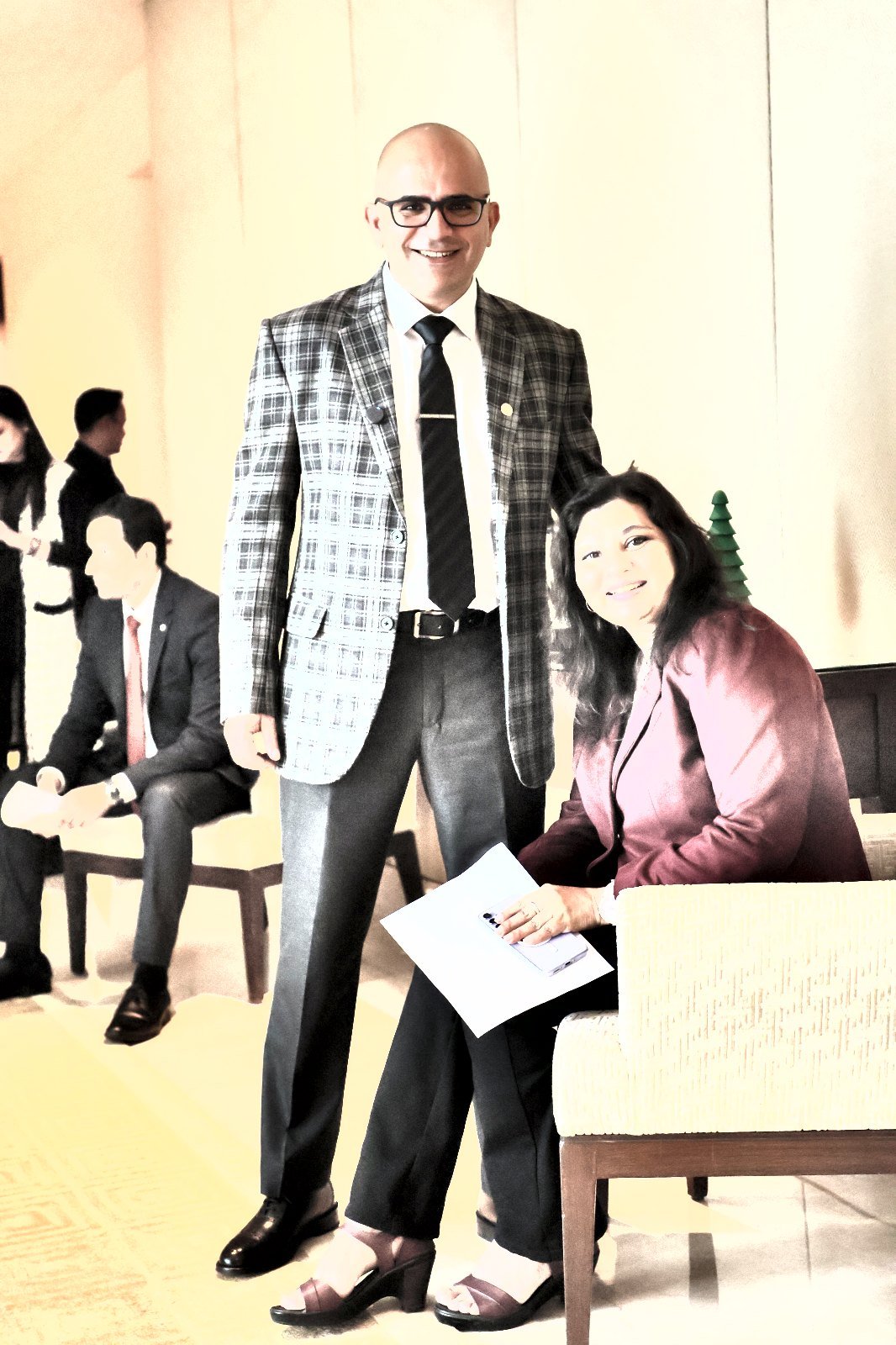 Dr. Meera Iyer with Dr. Maruti Sharma